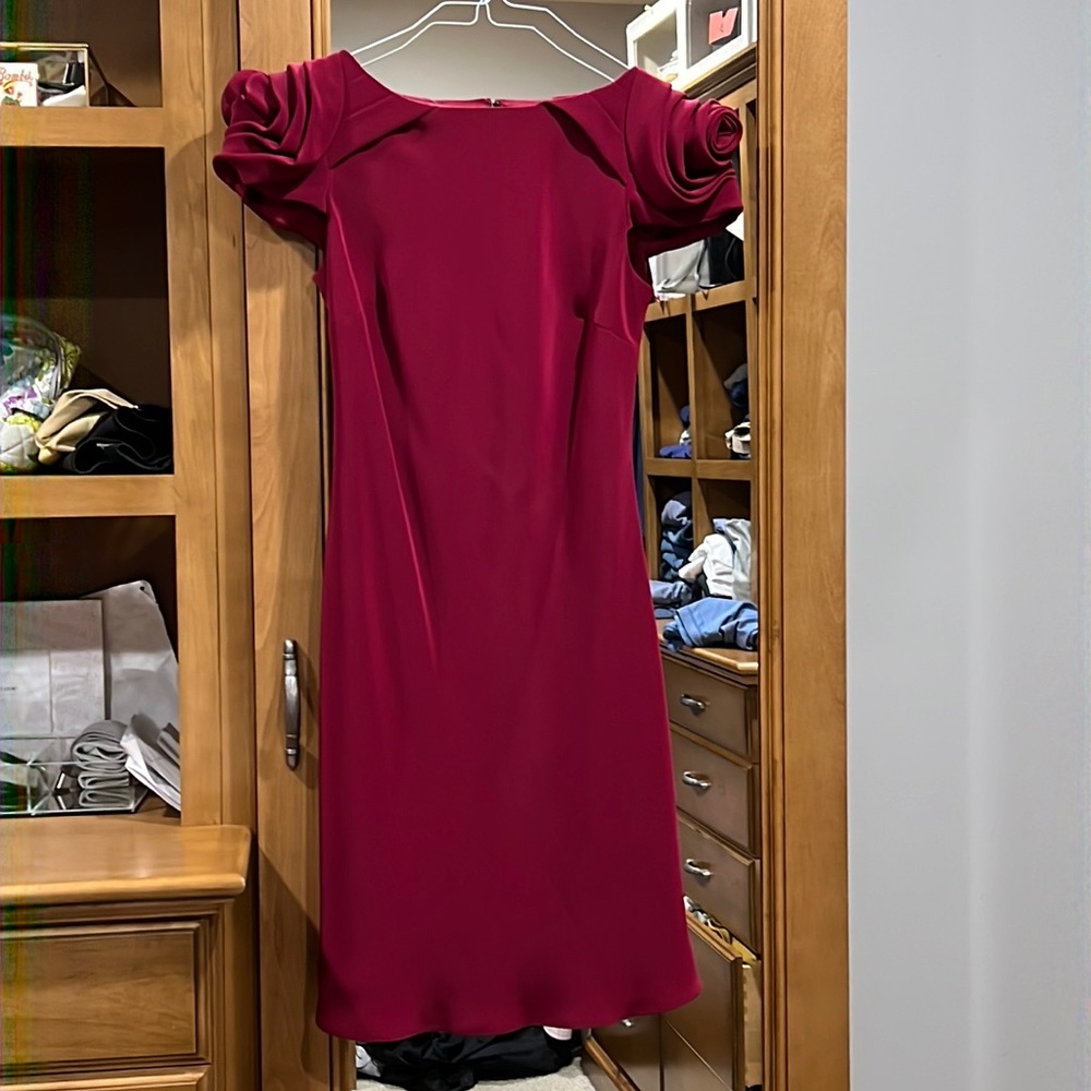 Dress w rose sleeves. Classic yet sexy. Perfect for fall and winter weddings